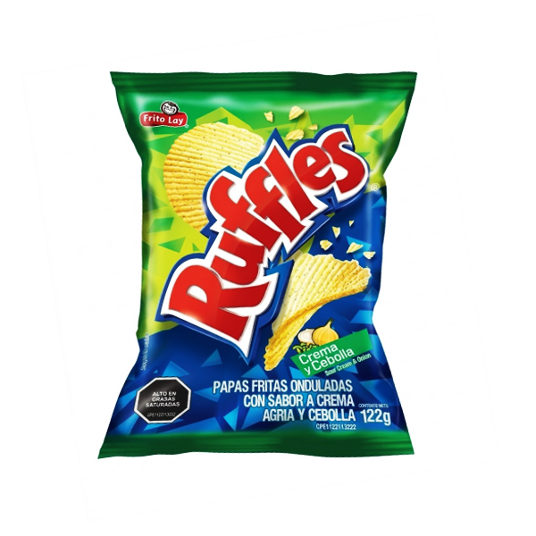 RUFFLES CREMA Y CEBOLLA 122GR